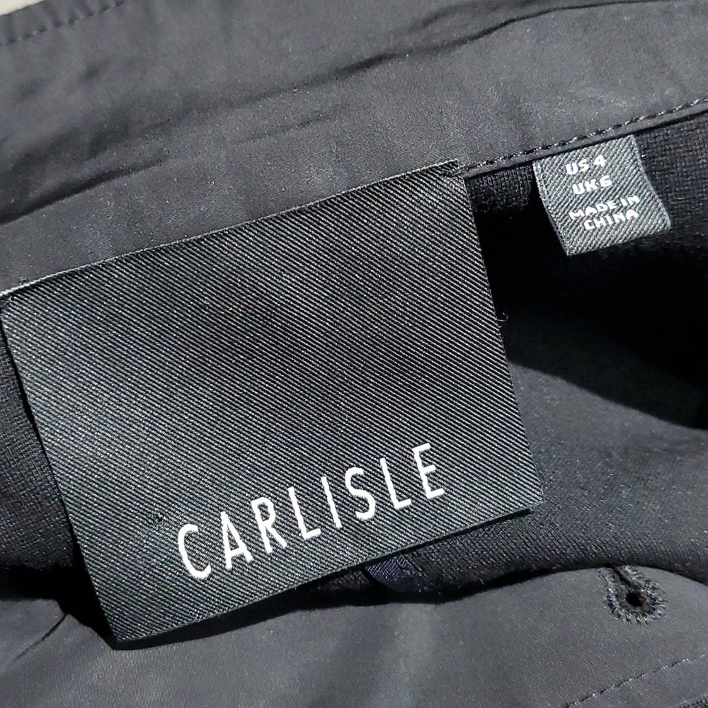 CARLISLE BLACK BLAZER SIZE 4 CASUAL SPORT PREPPY MINIMALIST - Picture 5 of 7